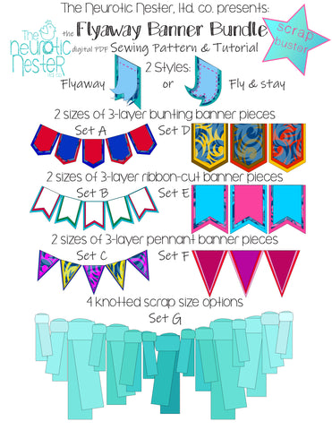 Flyaway Banner Pattern & Tutorial - A4