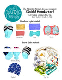 QUICK! Headwear Bundle! Sewing Patterns & Tutorials for Beanies & Headbands US LETTER