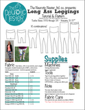 Long Ass Leggings Digital Sewing Pattern & Tutorial US LETTER