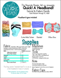 QUICK! Headwear Bundle! Sewing Patterns & Tutorials for Beanies & Headbands US LETTER