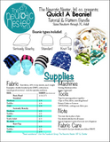 QUICK! A Beanie! Sewing Pattern & Tutorial - A4