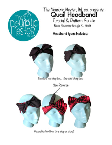 Quail Headband Pattern & Tutorial - A4