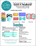 QUICK! Headwear Bundle! Sewing Patterns & Tutorials for Beanies & Headbands - A4